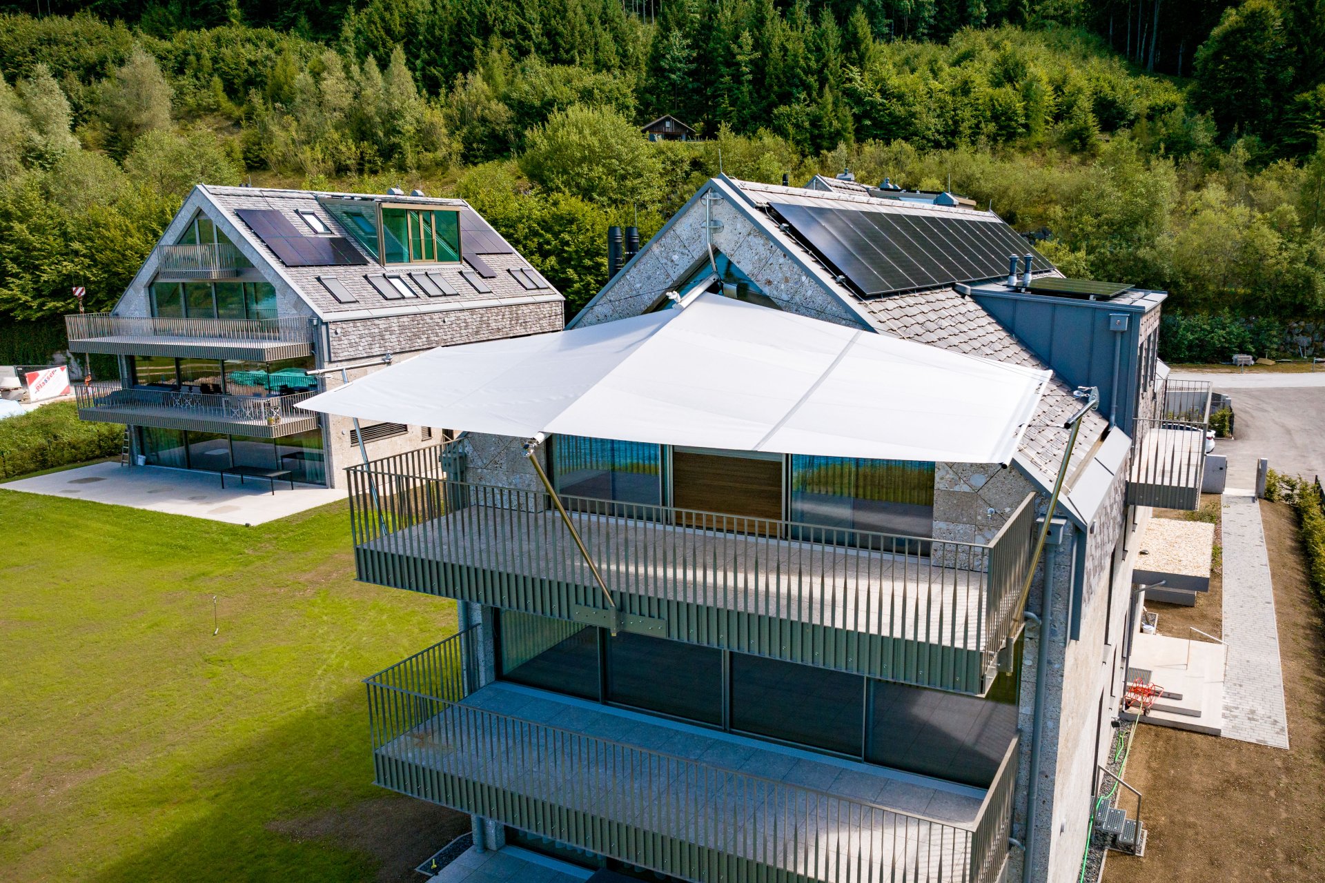 SunSquare am Attersee - beidseitiges Rechtecksegel
