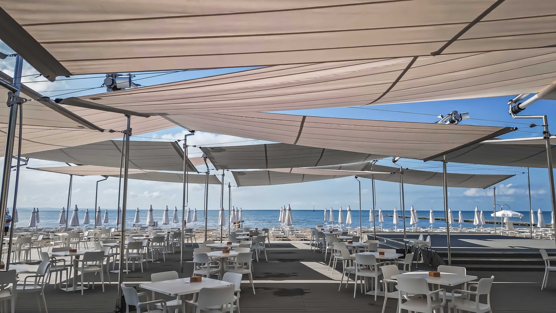 SunSquare shadesails for Italy - Antiche Terme