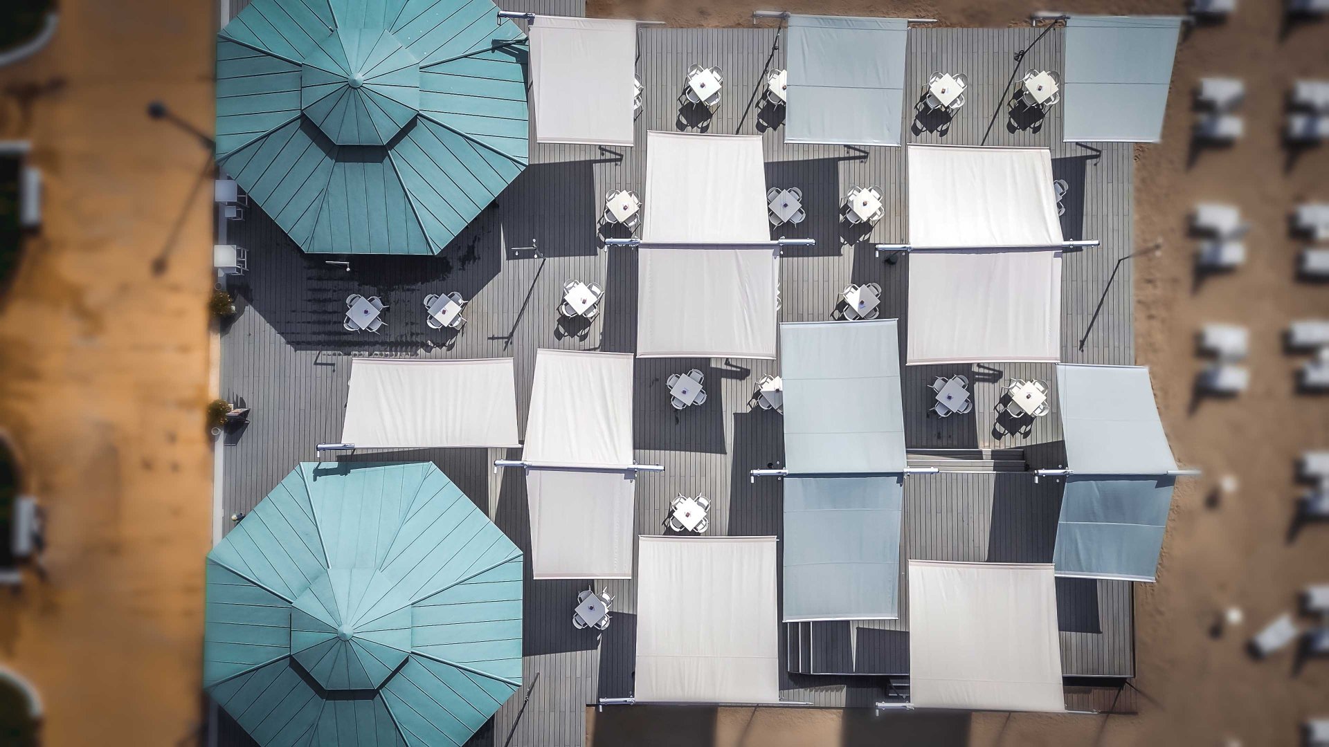SunSquare shadesails for Italy - Antiche Terme
