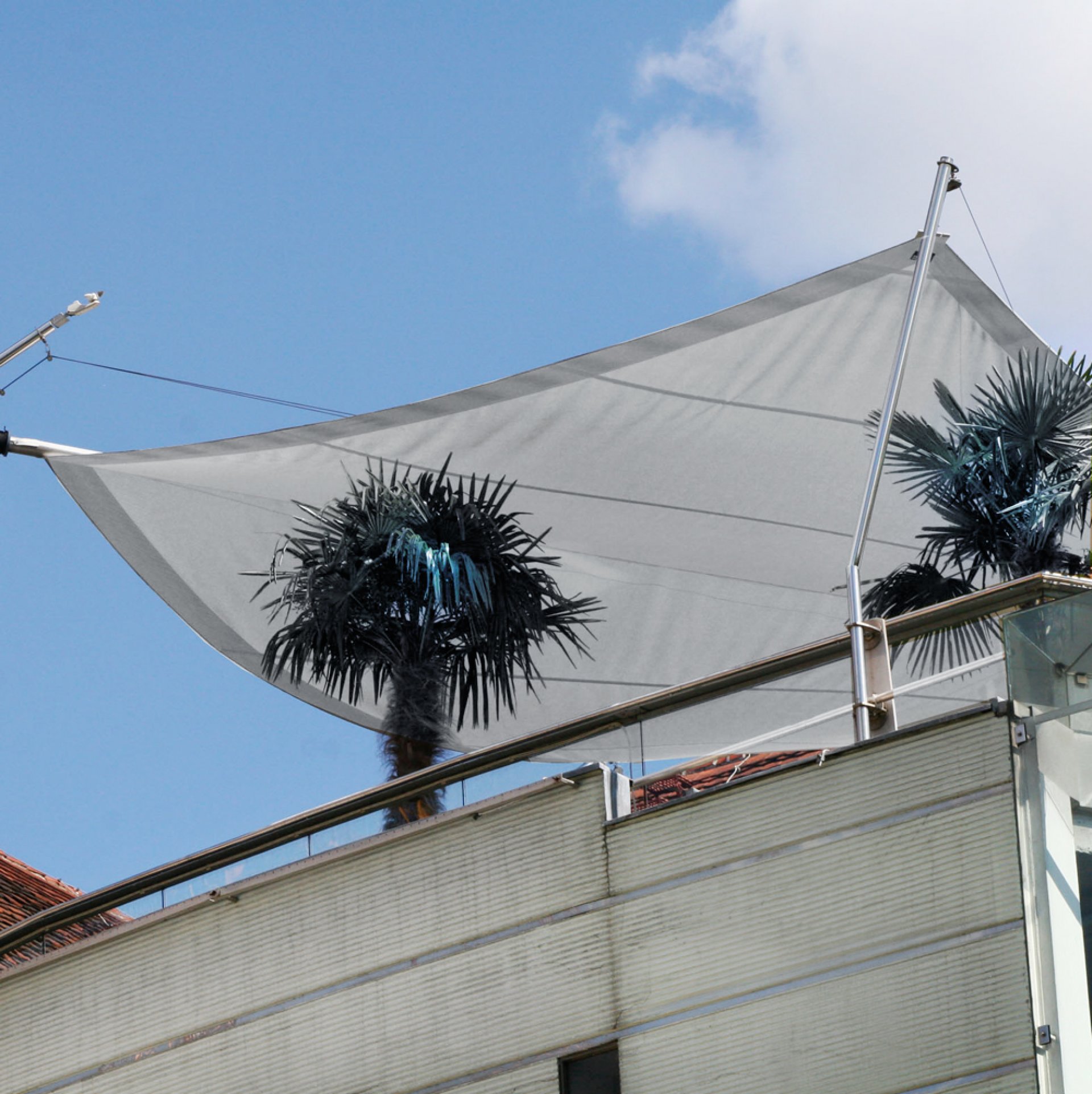 SunSquare - Einflämmteller für Montagen auf Dachterrassen