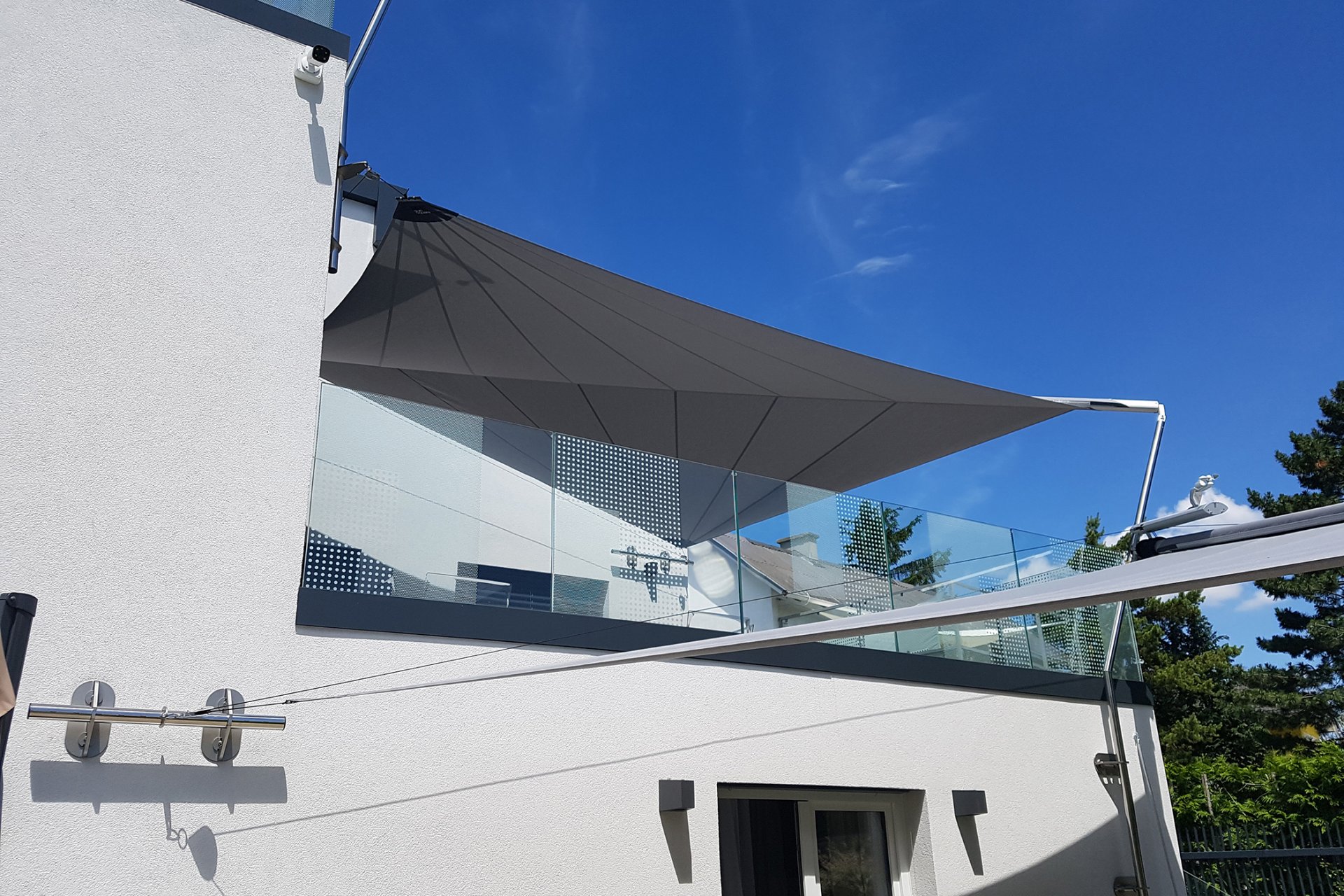 SunSquare Sonnensegel Mehrfachanlagen Dreieck: Privat Haus M