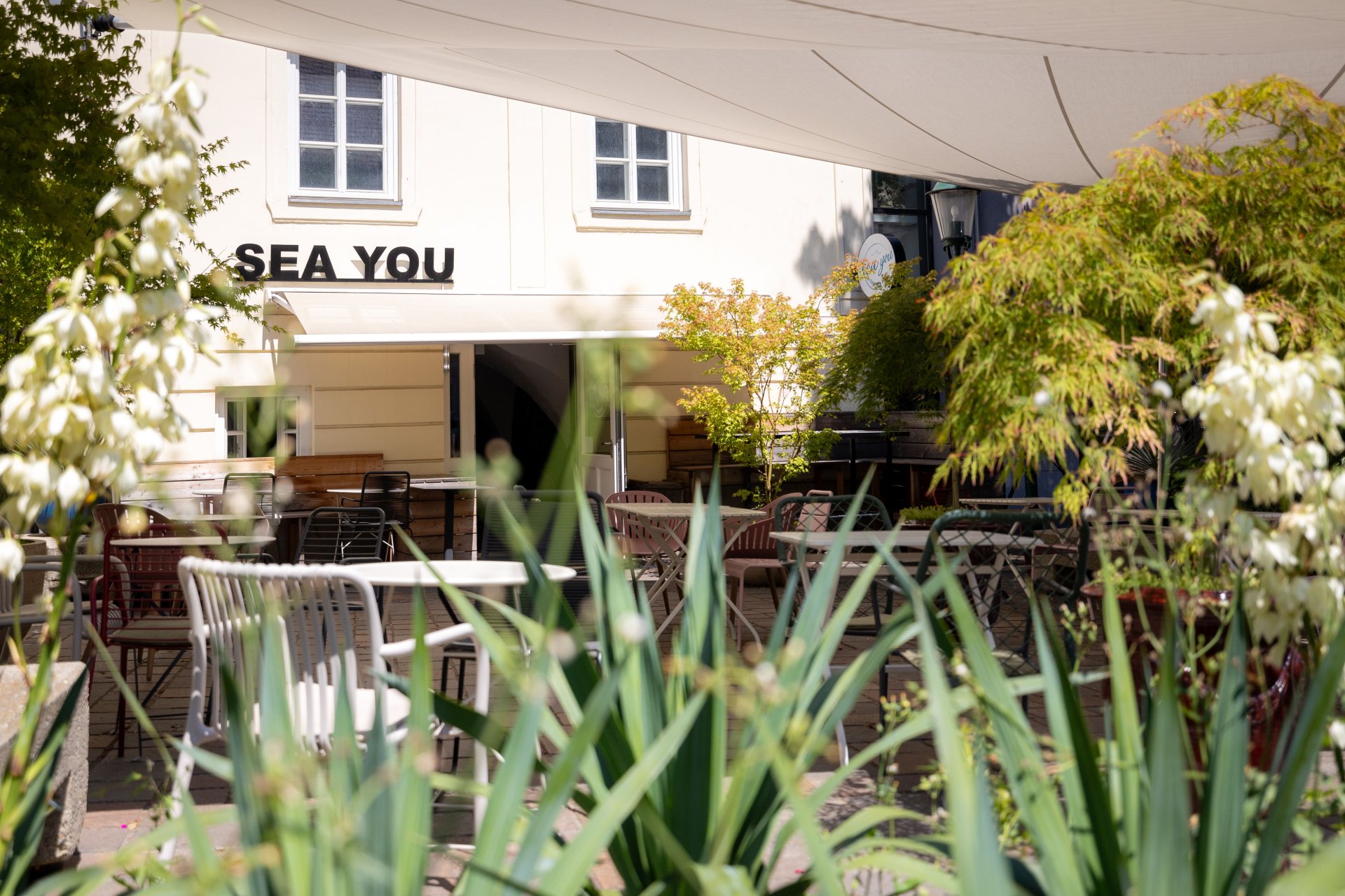 SunSquare sorgt  im Gastgarten des SeaYou für Wohlbefinden