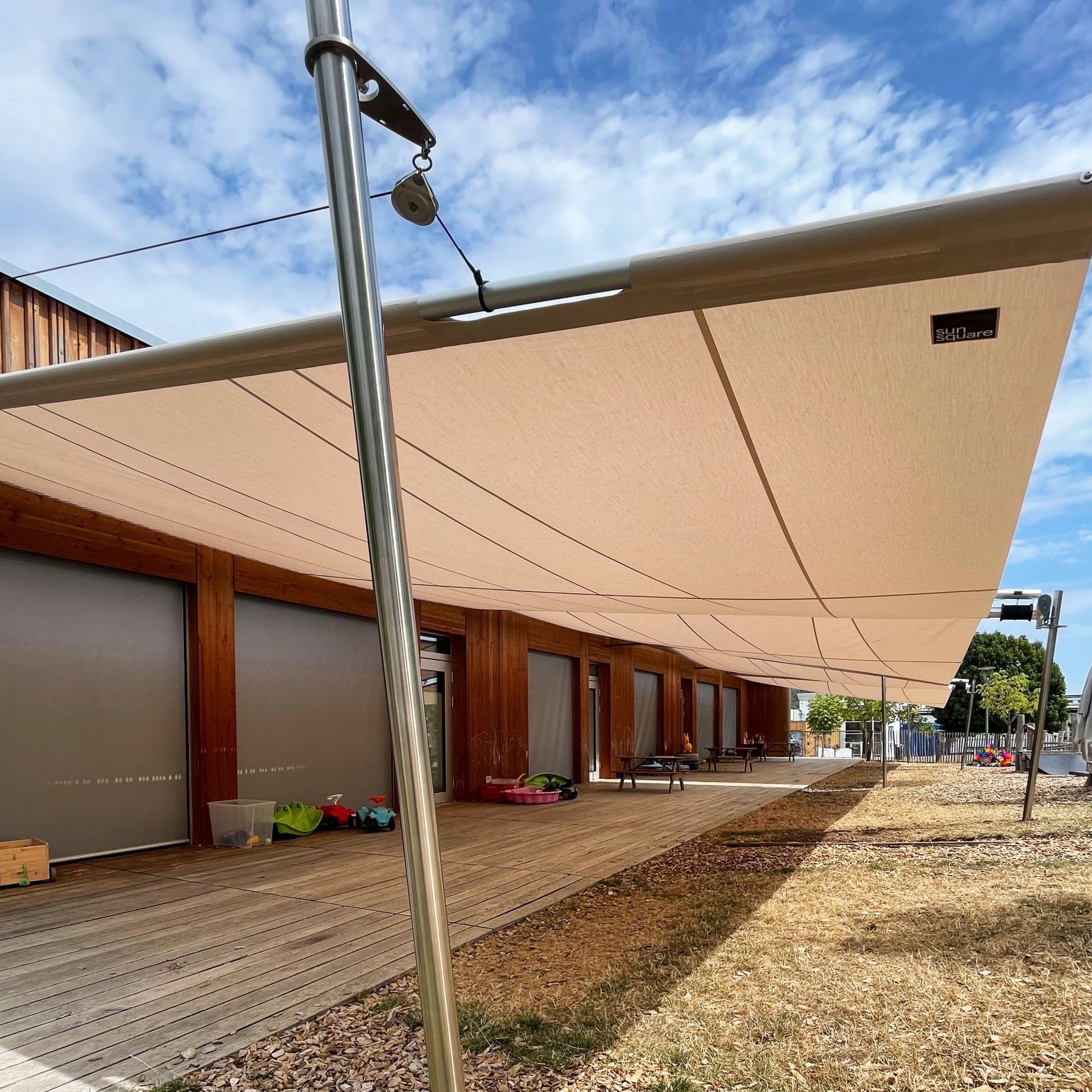 Sunprotection SunSquare Sonnensegel für Kindergarten