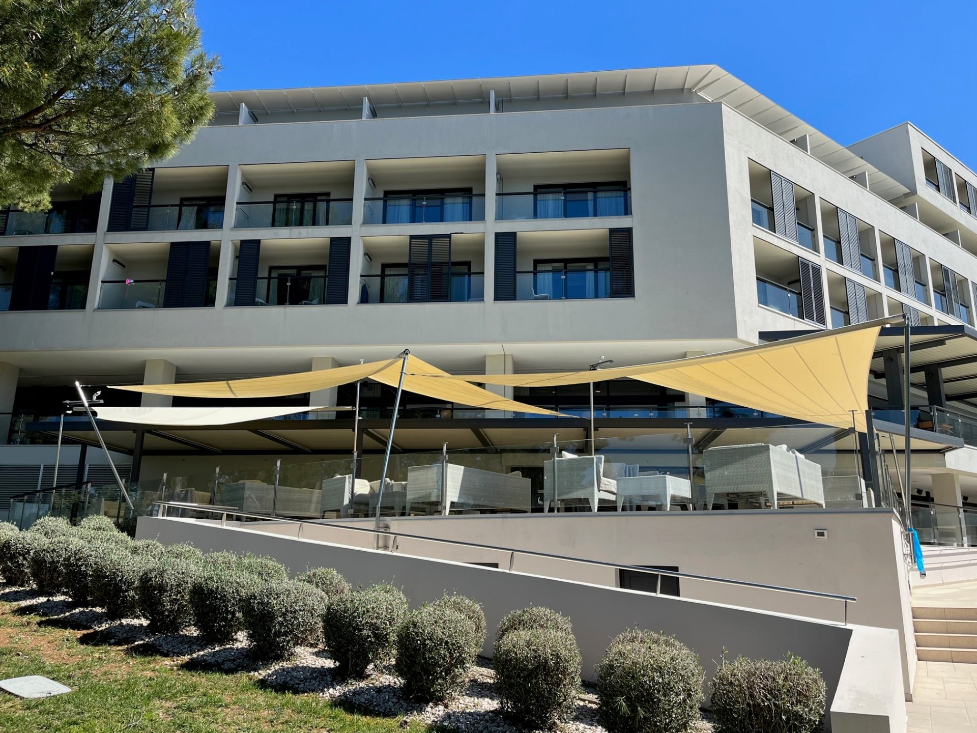 SunSquare sunsails in Croatia. Hotel Parentium Laguna