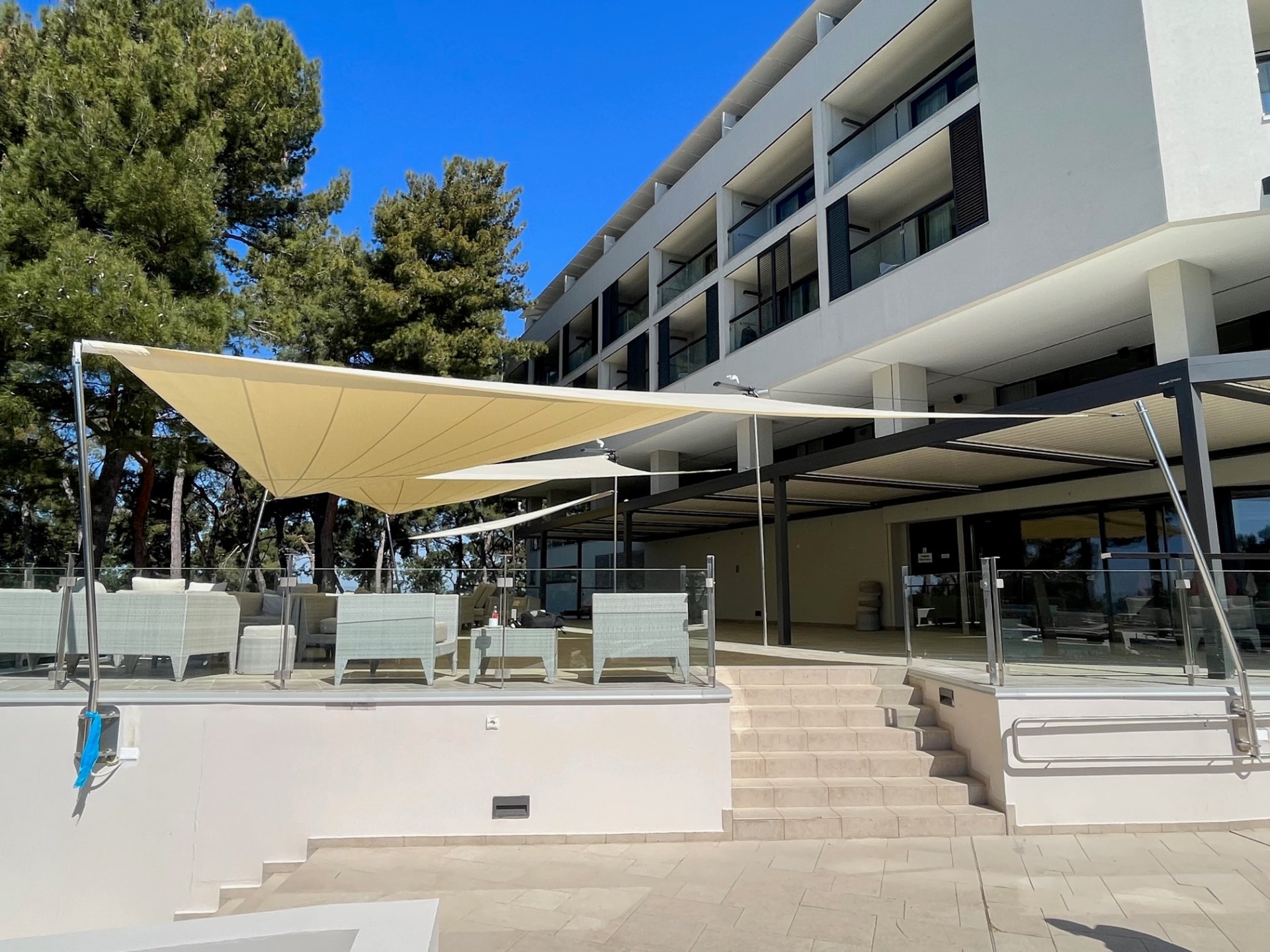 SunSquare sunsails in Croatia. Hotel Parentium Laguna