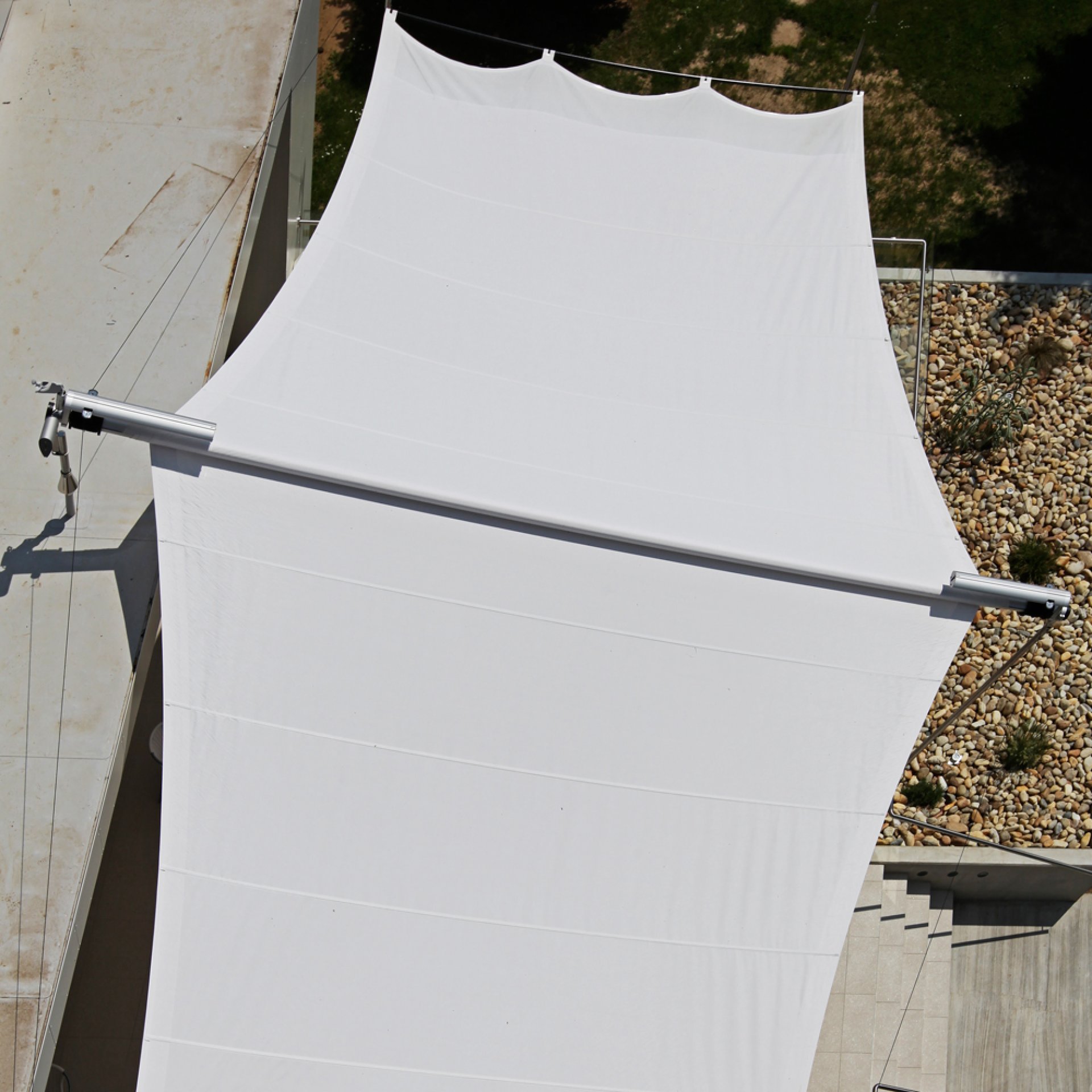 SunSquare - sun sail systems according to individual needs.