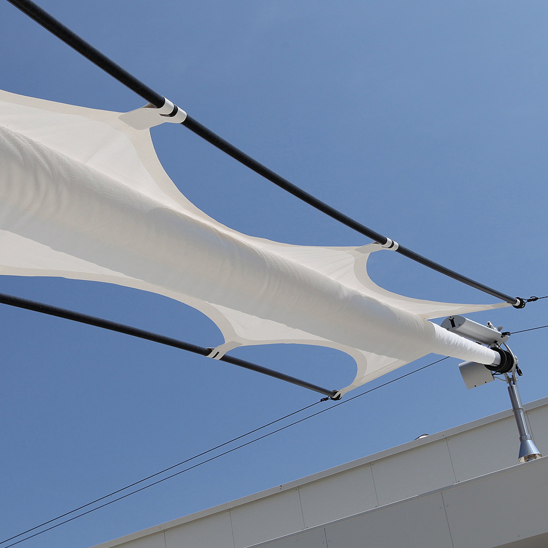 SunSquare - sun sail systems according to individual needs.