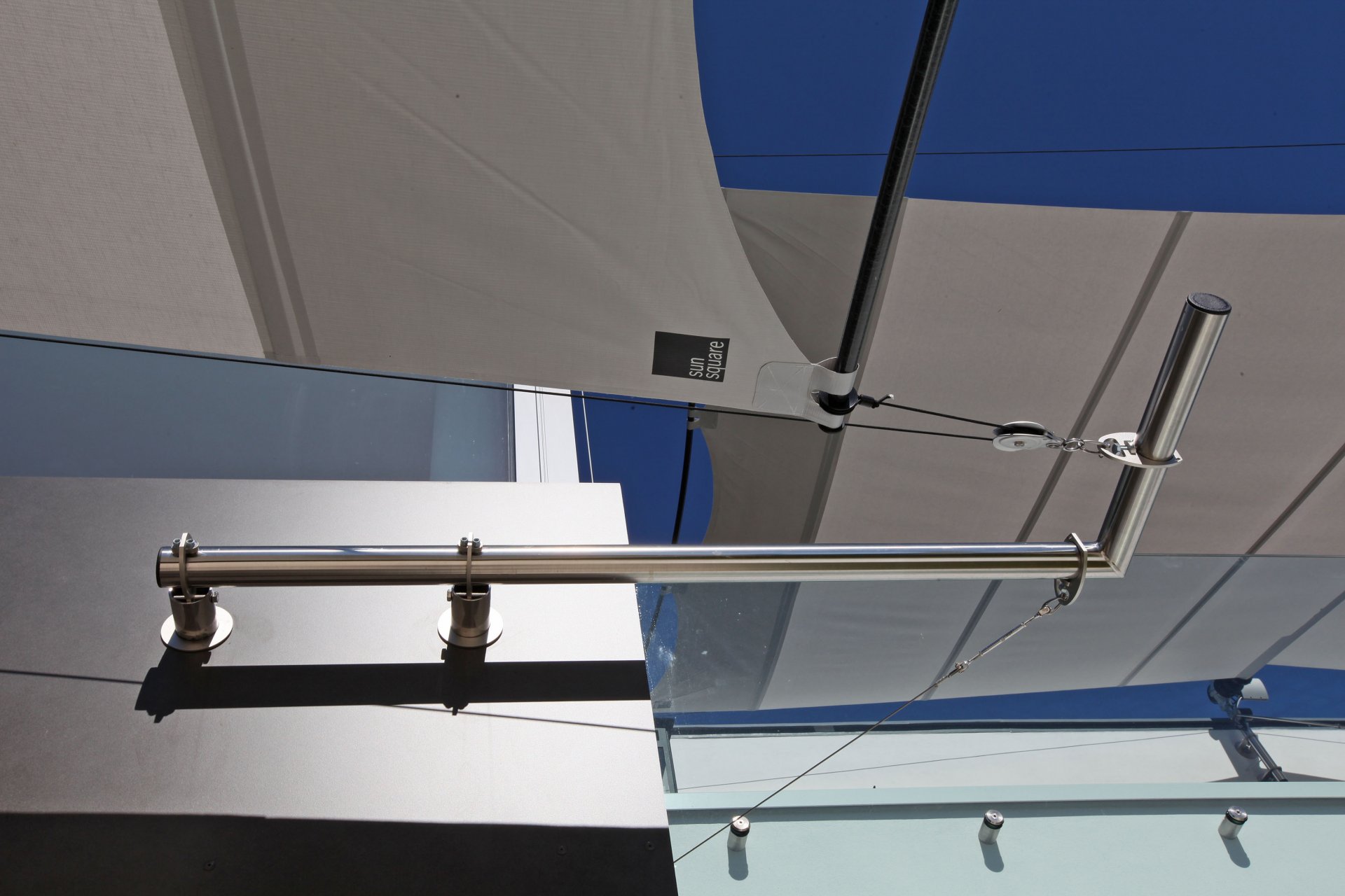 SunSquare - sun sail systems according to individual needs.