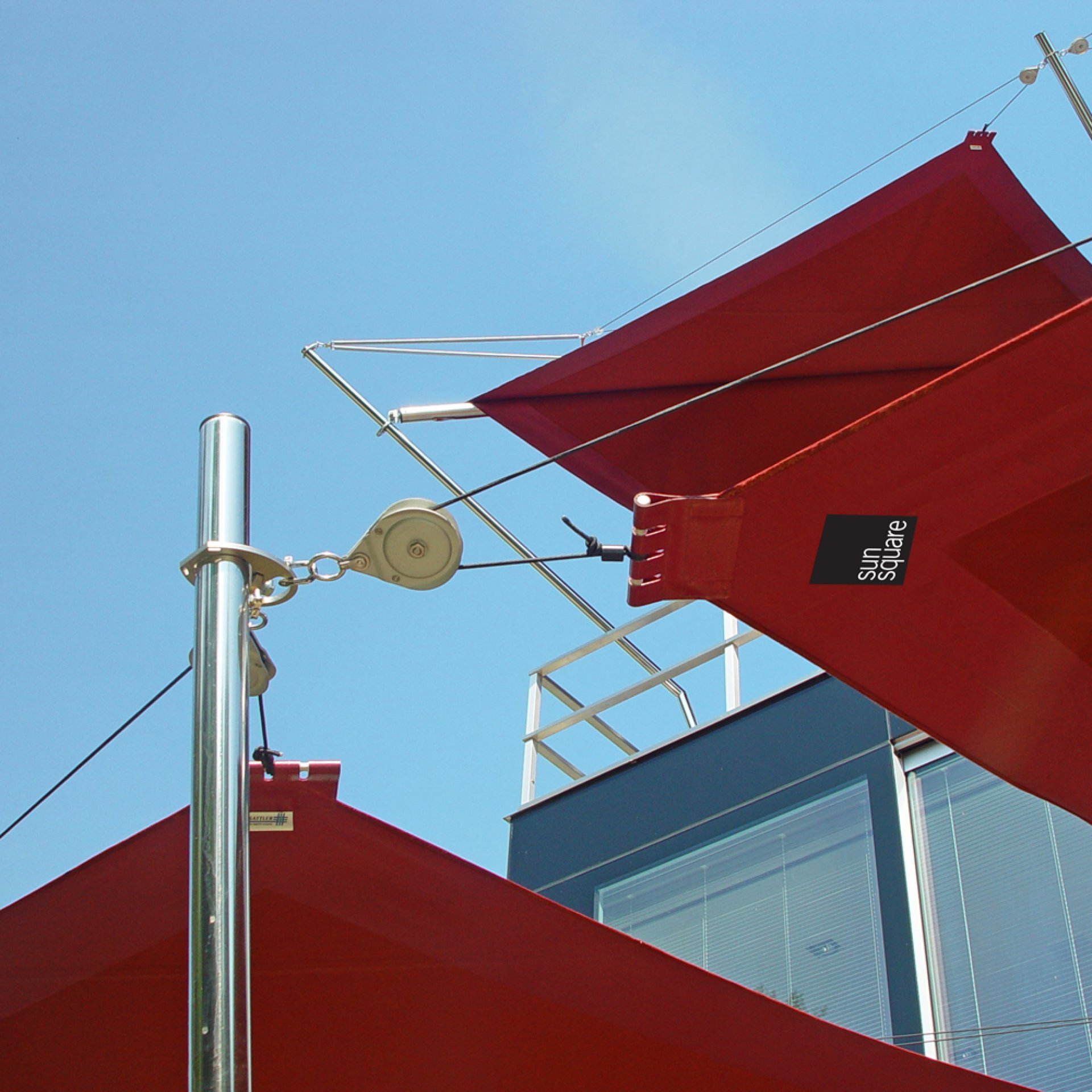 SunSquare - sun sail systems according to individual needs.