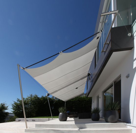 SunSquare - sun sail systems according to individual needs.